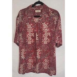 Caribbean Silk Button Down Shirt - Size L